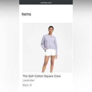 Everlane Soft Cotton Square Crew